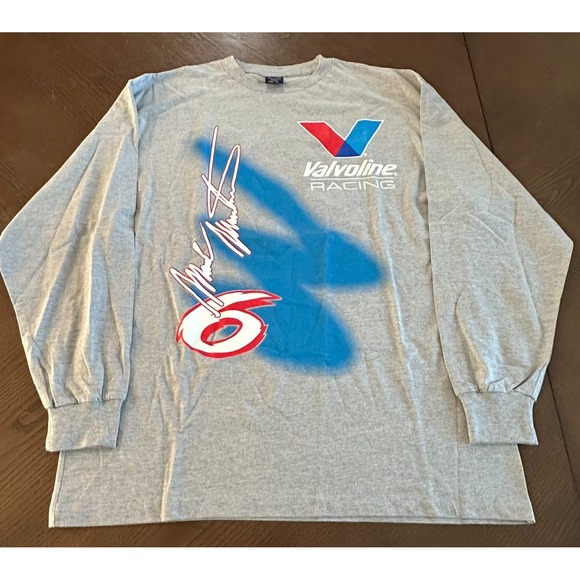Other - Vintage Valvoline IndyCar Racing #6‎ Mark Martin Men's XL Double Sided Shirt